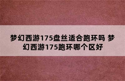 梦幻西游175盘丝适合跑环吗 梦幻西游175跑环哪个区好